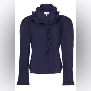 Cara Cara Anne Blouse In Navy Size S